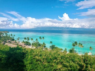 热带海岛风光俯瞰美景