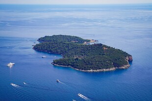 海上孤岛及周边航行船只