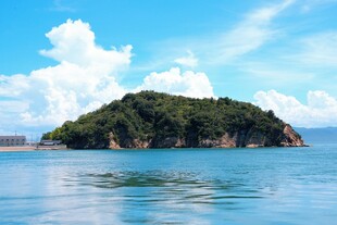 海上绿岛风光