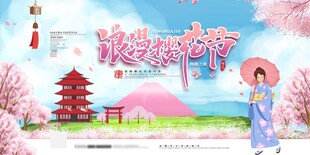 樱花节展板