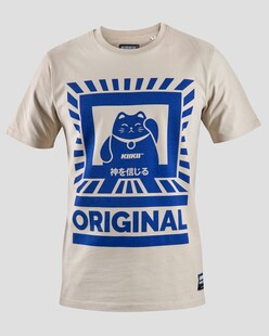 蓝白图案原创T恤