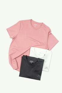 三色简约短袖T恤展示
