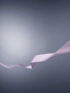 飘逸粉丝带在空中舞动