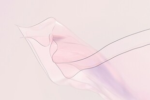 梦幻渐变透明飘带纹理