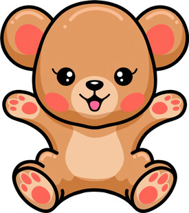 可爱小熊卡通形象
