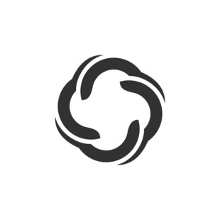 简约旋转抽象图形标志