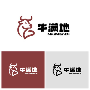 牛满地品牌标志设计
