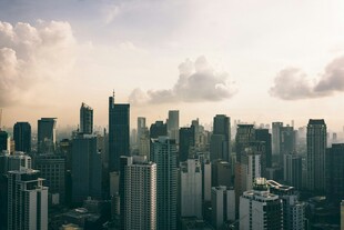 繁华都市天际线景观