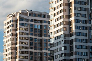 现代高层住宅楼景观