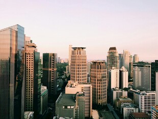 城市高楼天际线景观