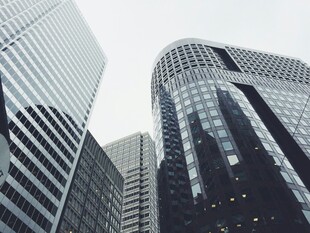 现代都市摩天大楼景观