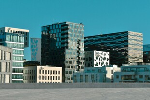 现代城市建筑群景观
