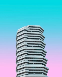 现代高楼建筑外观特写