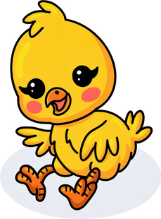 可爱小黄鸡卡通形象