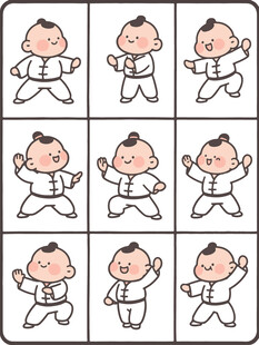 卡通人物武术动作展示