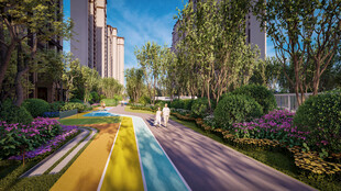 多彩景观步道 城市风景线