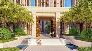 豪华庭院入口景观设计