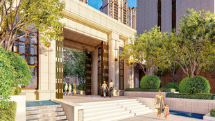 豪华小区入口景观