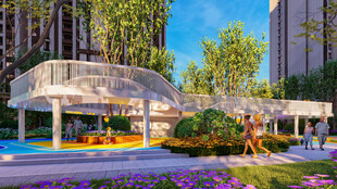 现代社区景观休憩区