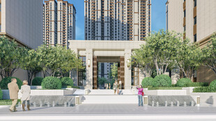 现代都市办公建筑景观