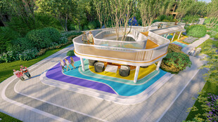 户外儿童游乐设施景观