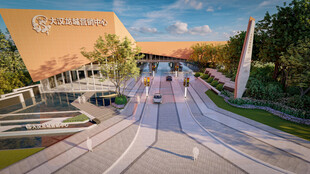 现代校园景观步道