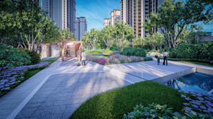 都市中的精致园林景观