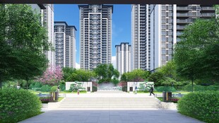 现代都市花园式住宅景观