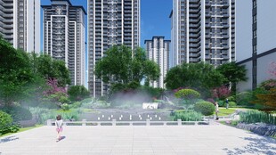 现代都市景观住宅小区