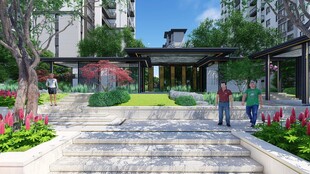 中式雅致社区景观庭院