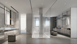 现代简约风豪华浴室空间