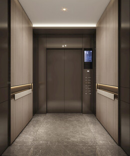 现代简约风格电梯间走廊
