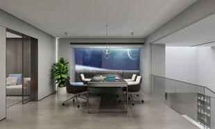 现代简约风会议室场景