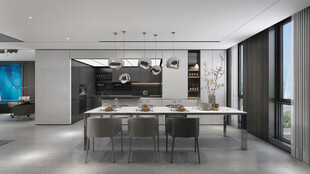 现代简约风餐厅室内设计