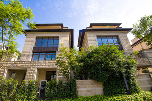 豪华双拼别墅外观景致