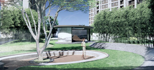 小区内的静谧休憩景观空间