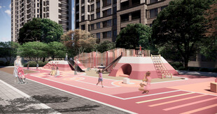 城市中的儿童户外游乐场地