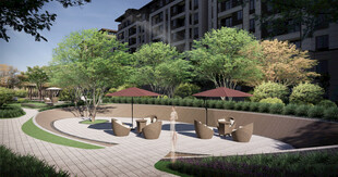 现代小区景观休憩区