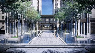 现代都市精致景观庭院