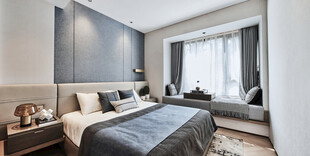 现代简约风格温馨卧室空间