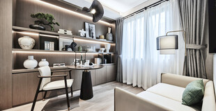 现代简约风书房客厅一角