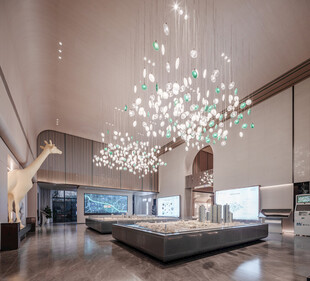 现代奢华大厅吊灯装饰设计