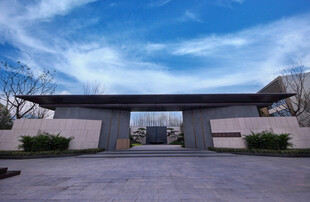 中式庭院大门建筑景观