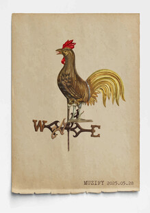 中世纪公鸡风向标