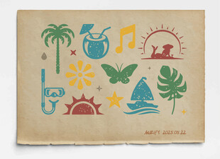 10款入夏威夷风格图案