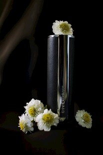 简约花瓶插着素雅小白花