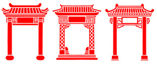 中国风门头
