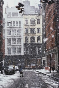 冬日城市街道雪景
