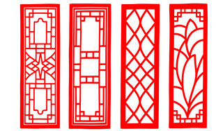 中式窗花图案