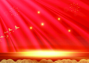 红色主背景